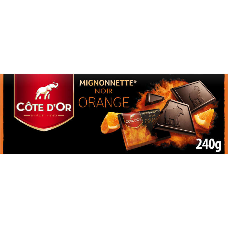 Côte d'Or Mignonnettes Tablette Chocolat Noire Orange 24x10g