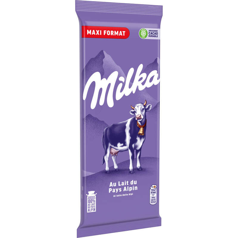 Milka Tablette Chocolat Au Lait Du Pays Alpin Maxi Format 200g