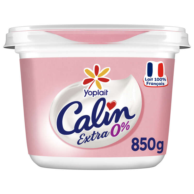 Yoplait Calin Extra Fromage Blanc Nature 0% M.G. Pot 850g