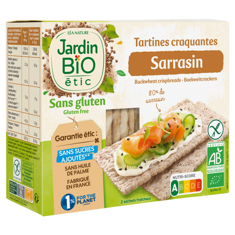 Jardin Bio Tartines Sarrasin Gluten Free 150g