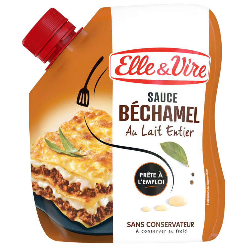 Elle&Vire Sauce béchamel au lait entier format poche 33cl