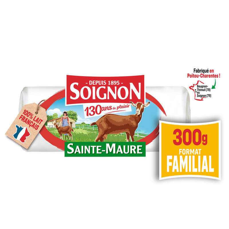 Soignon Sainte Maure Format Familial 300g