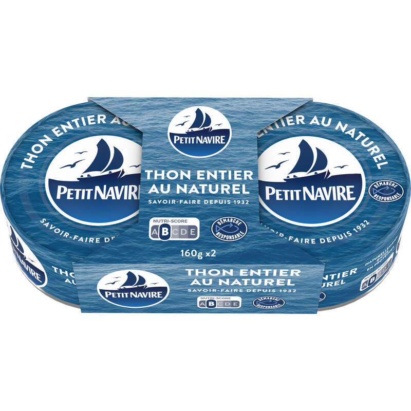 Petit Navire Thon Naturel Albacore boîtes 2x112g