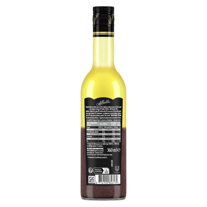 Maille Vinaigrette Légère Vinaigre de Vin Rouge & Échalotes 36cl