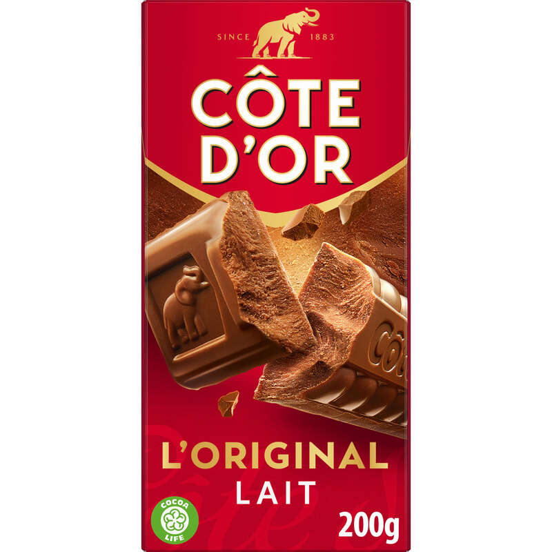 Côte D'Or L'original Tablette Chocolat Au Lait 200g