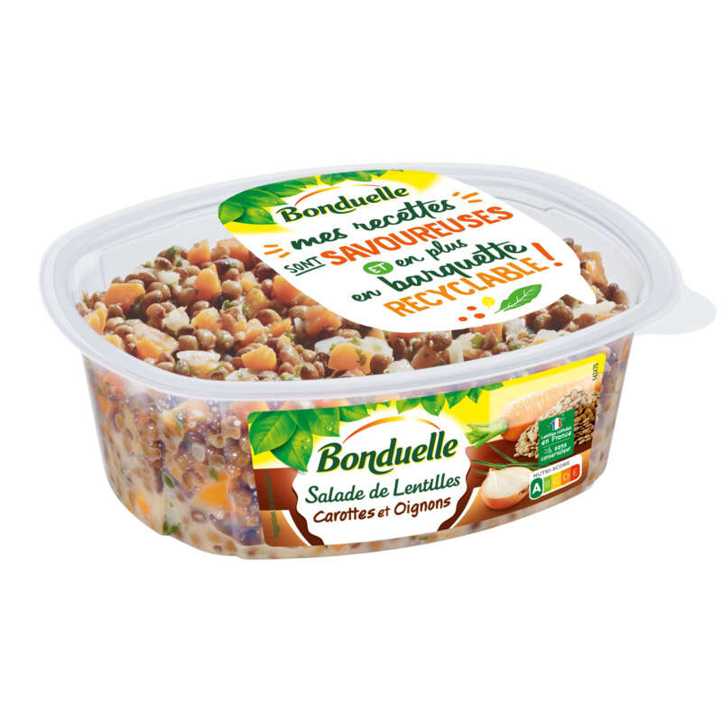 Bonduelle Salade De Lentilles Aux Carottes Et Oignons 300g