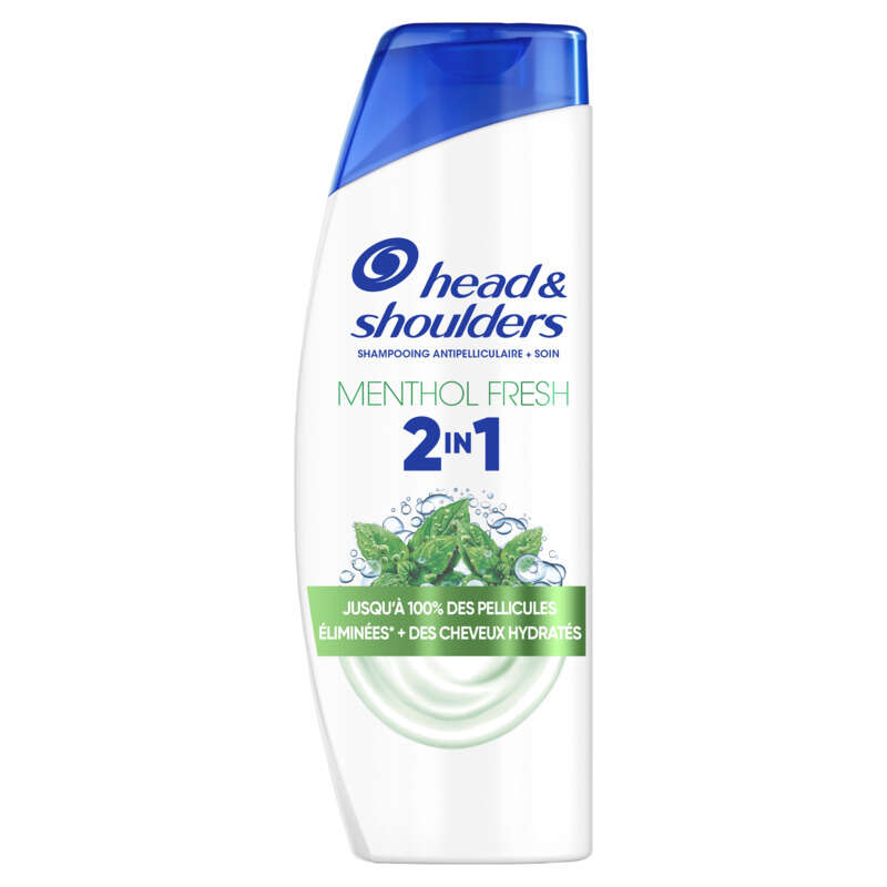 Head & Shoulders menthol fresh 2en1 shampoing antipelliculaire 300ml