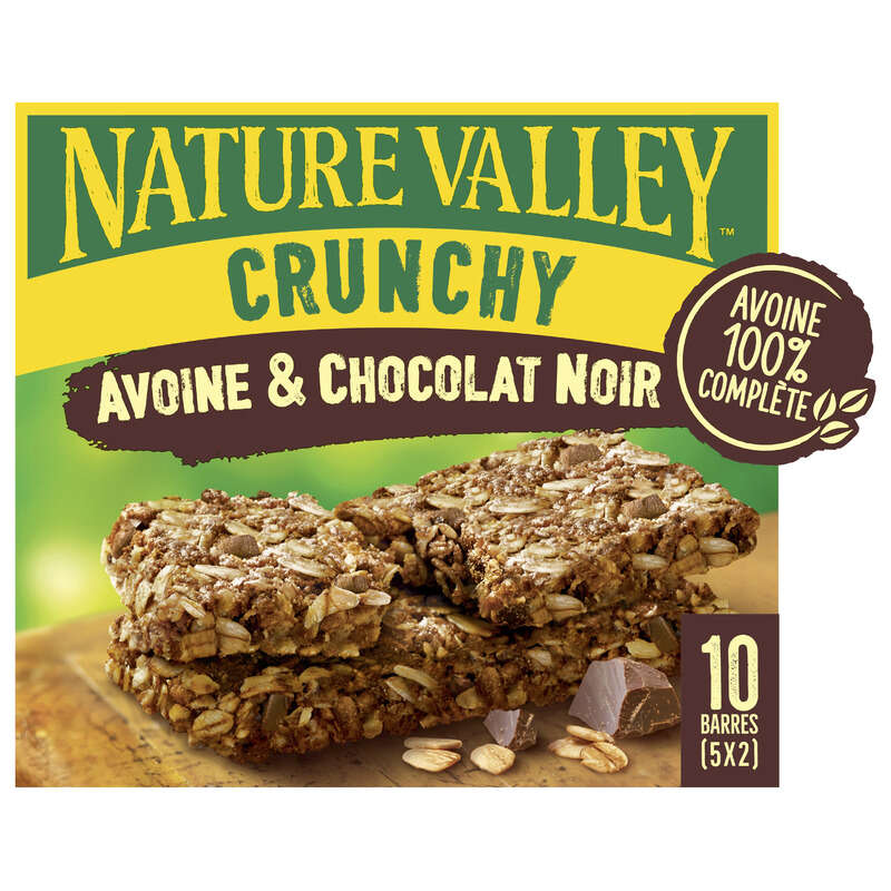 Nature Valley Barre de Céréales Crunchy Avoine & Chocolat - 5x42g