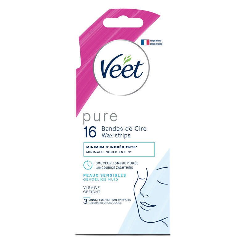 Veet Bandes de Cire Froide Visage x16