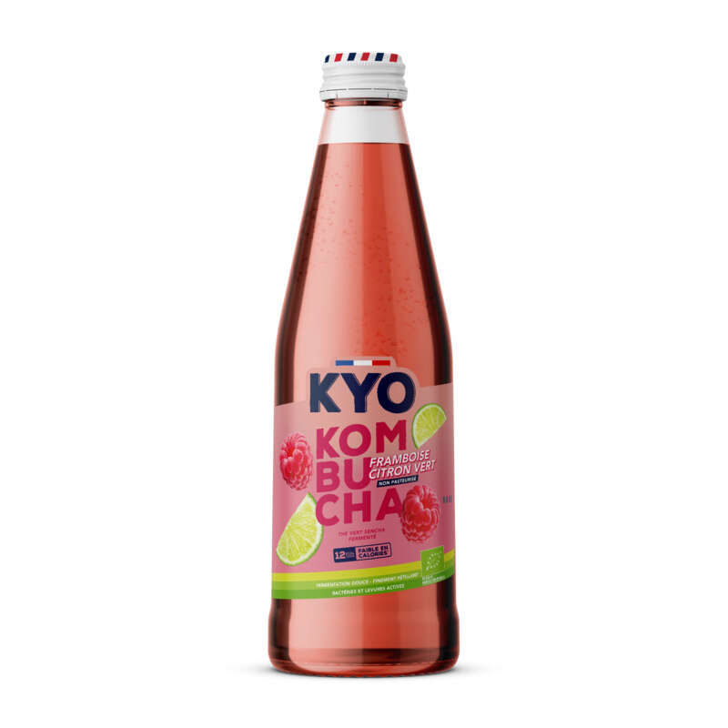 Kyo kombucha bio framboise citron vert 50cl