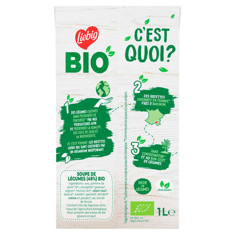 Liebig Mouliné de légumes verts Bio 1L