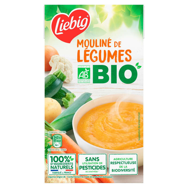 Liebig Soupe Mouliné de légumes Bio 1L