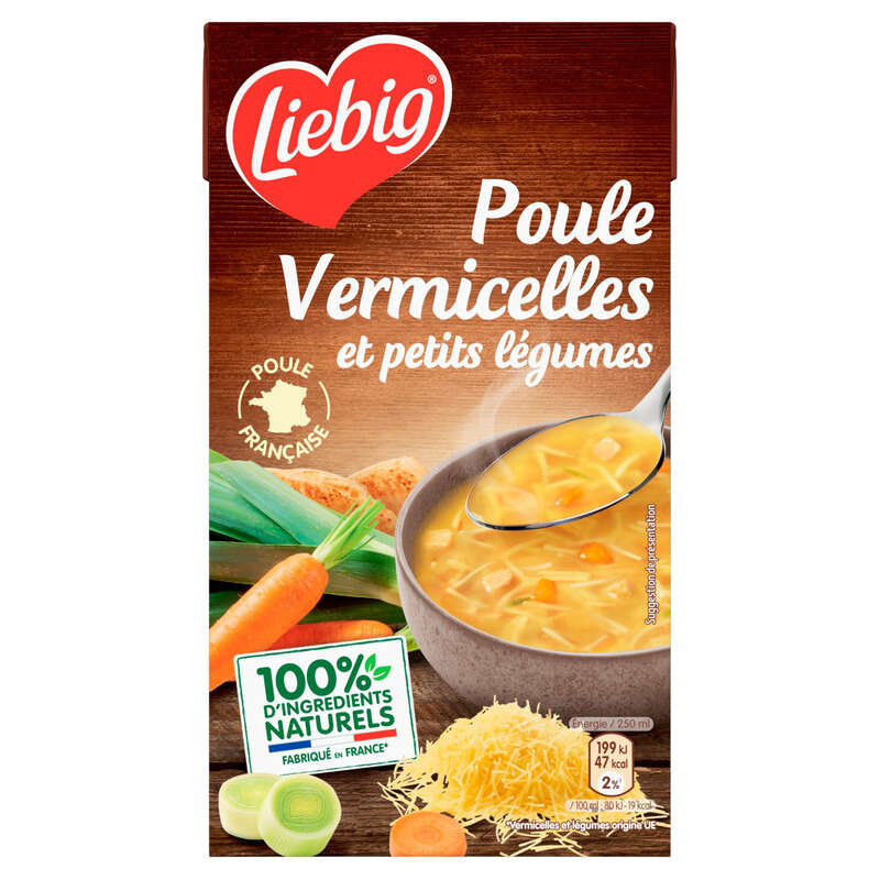 Liebig bouillon de poule vermicelles et petits légumes 1L