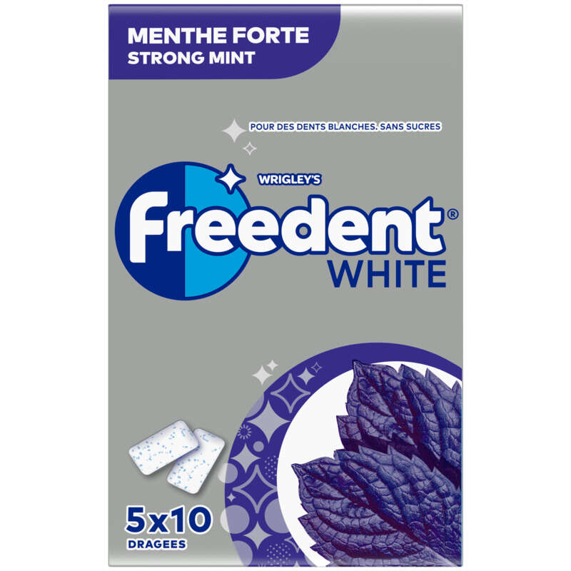 Freedent White Chewing-gum À La Menthe Forte Sans Sucres 70g