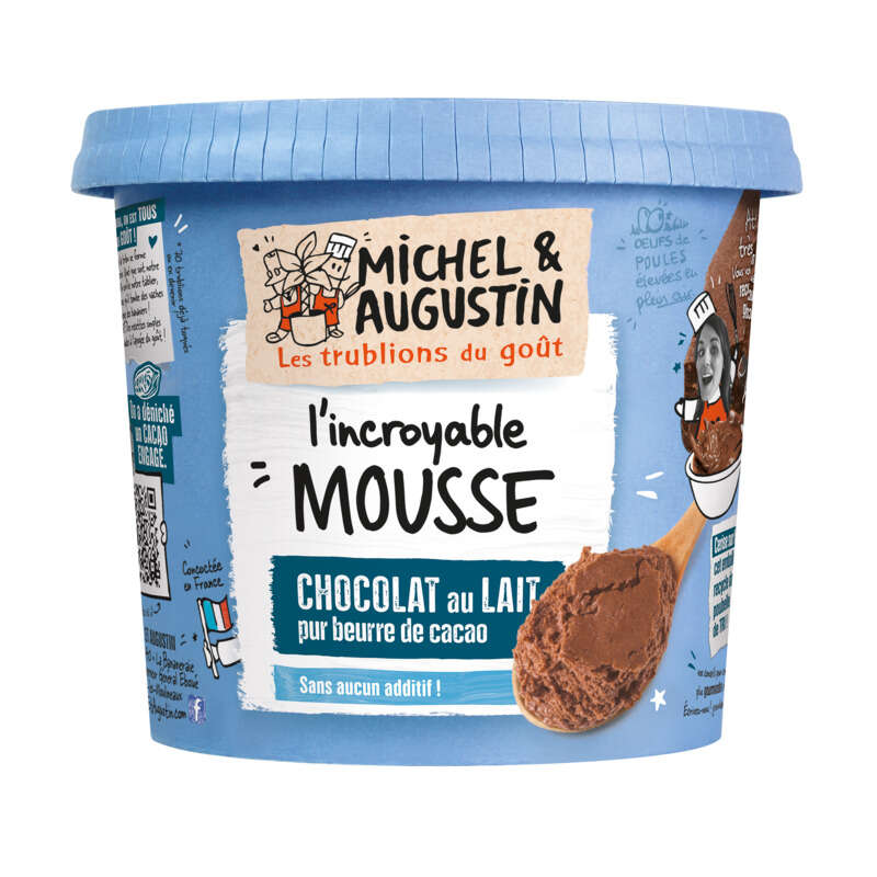 Michel & Augustin L'incroyable Mousse Au Chocolat Au Lait 245g