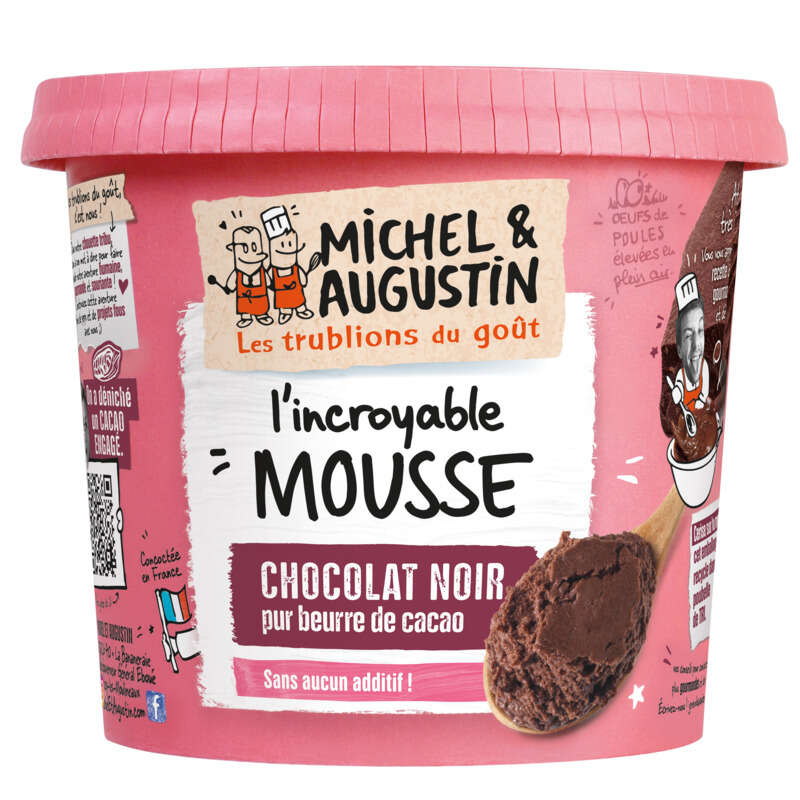 Michel & Augustin L'incroyable Mousse Au Chocolat Noir 245g