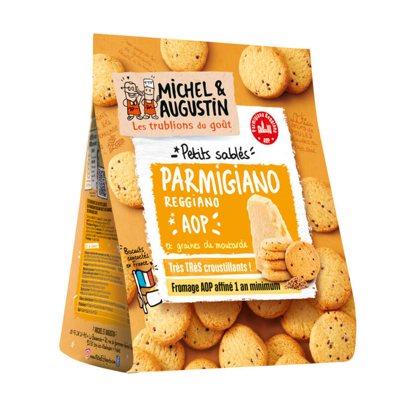 Michel et Augustin Petits Sablés Parmigiano Reggiano Aop 100g