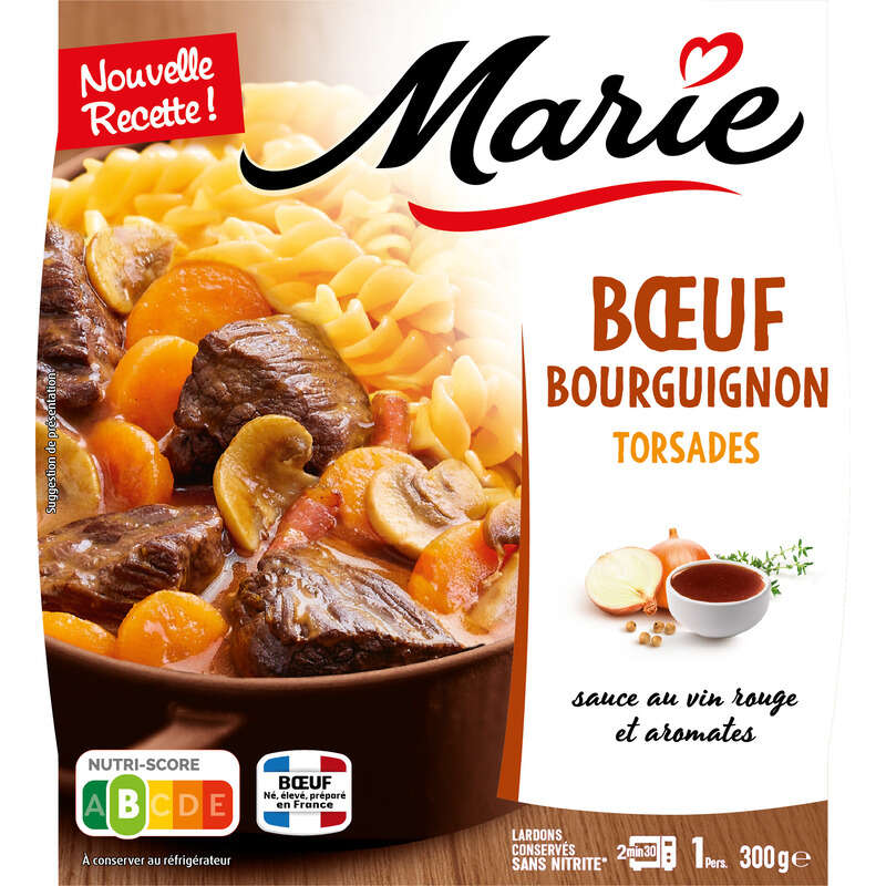 Marie Bœuf bourguignon et tagliatelles 300g