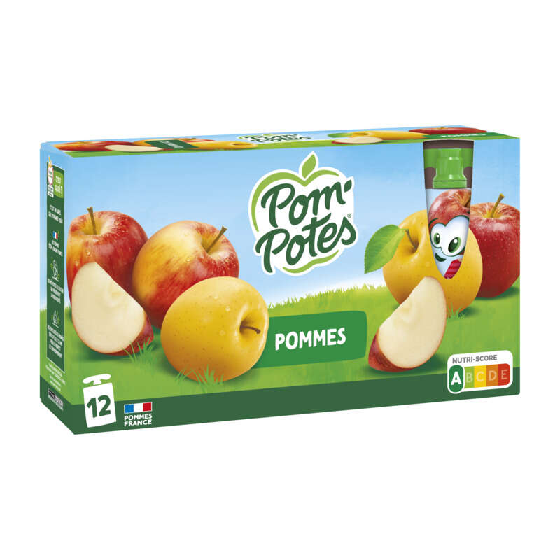 Pom'Potes Compote Pomme Le Pack De 12x90g