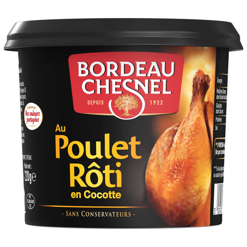 Bordeau Chesnel Spécialité Charcutière Au Poulet Rôti En Cocotte 220g