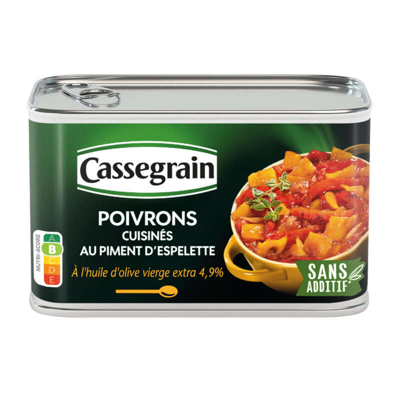 Cassegrain Poivrons Cuisinés Au Piment D'Espelette 375g