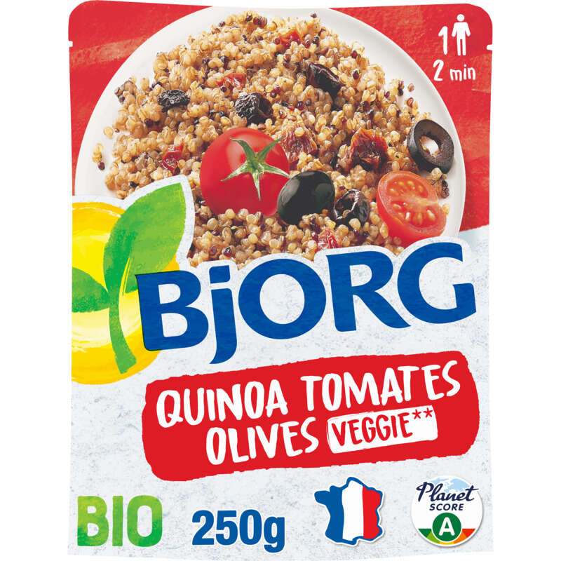 Bjorg Quinoa, tomates & olives, Bio 250g