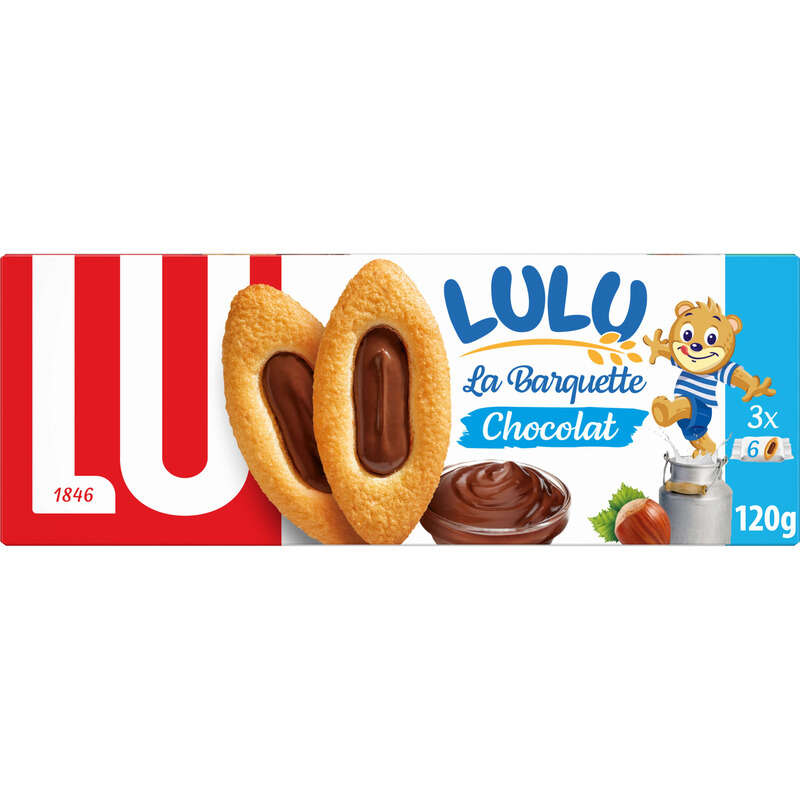 Lu Lulu La Barquette Biscuits Chocolat 120g