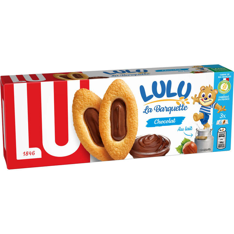 Lu Lulu La Barquette Biscuits Chocolat 120g