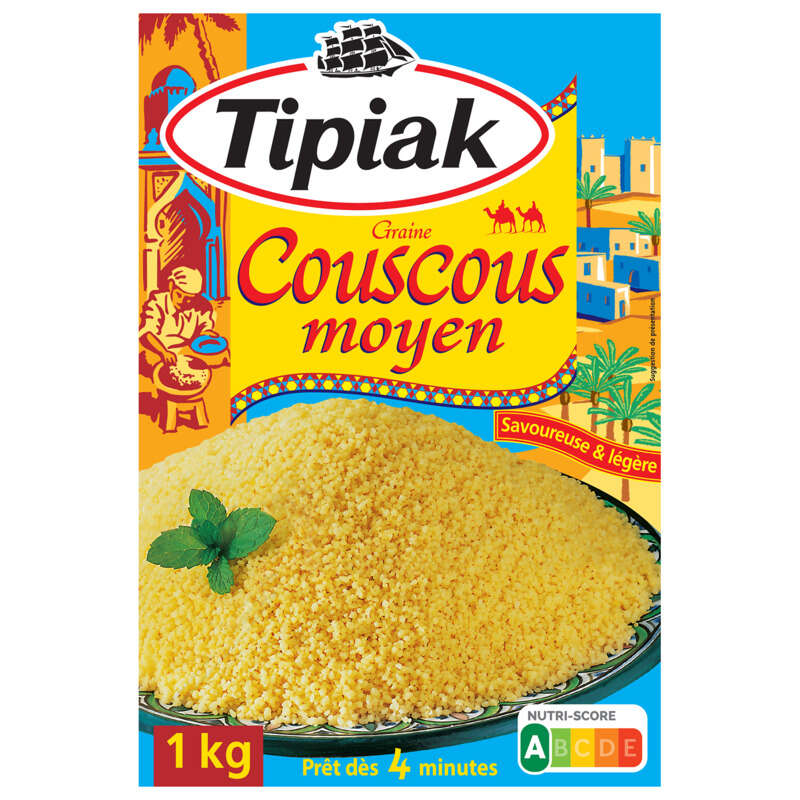 Tipiak Couscous Moyen 1kg