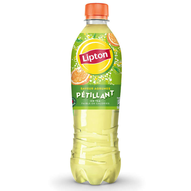 Lipton Ice Tea Thé Glacé Pétillant Saveur Agrumes 1,25L