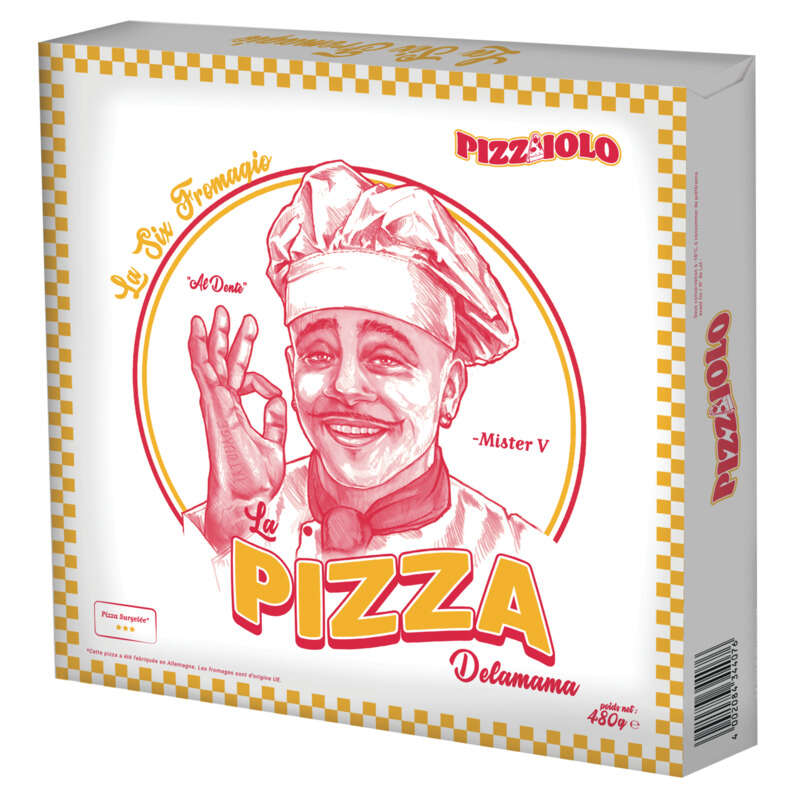 Pizzaiolo la pizza Delamama Six Fromagio surgelé 480g