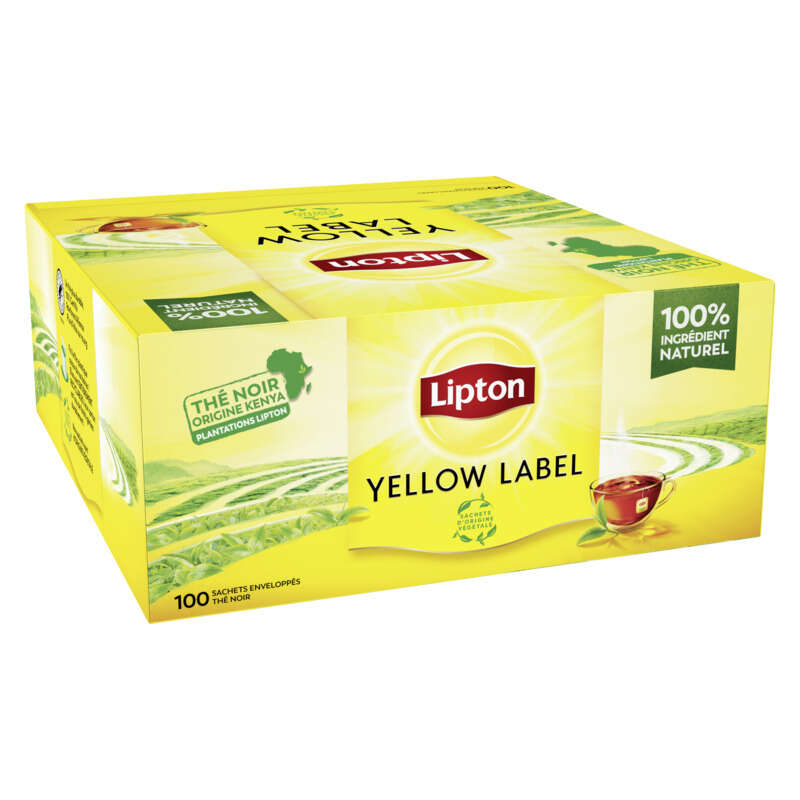 Lipton Yellow Label Thé Noir Origine Kenya x100 200g