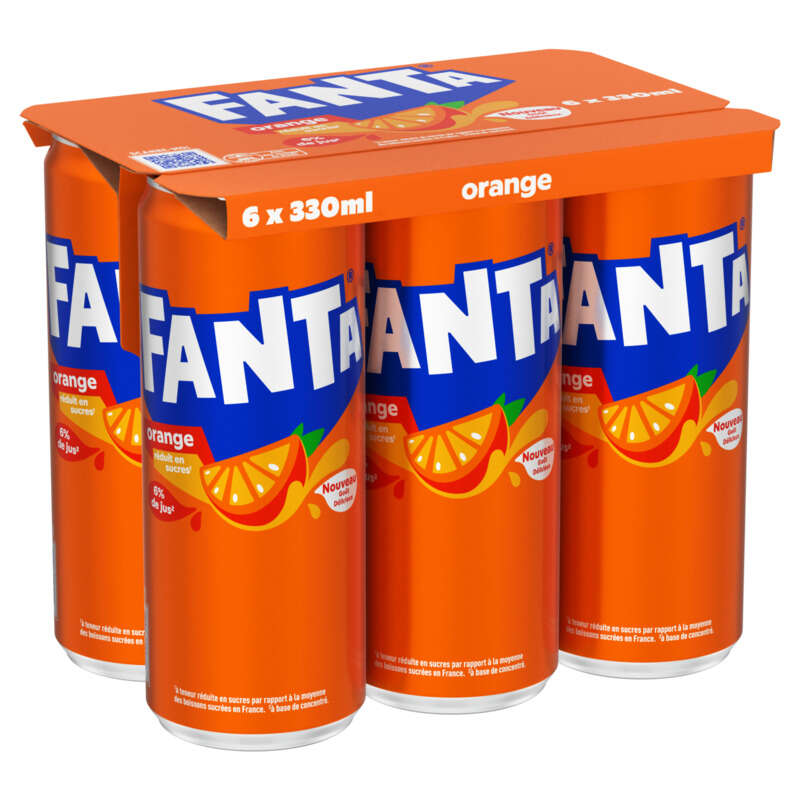 Fanta Orange boite Sleek 6x33cl