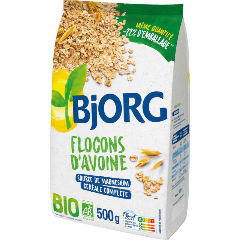 Bjorg Flocons d'Avoine Complète Bio 500g