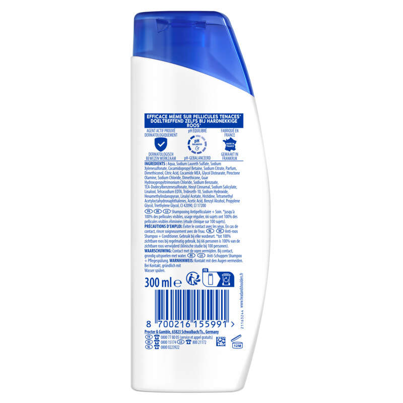 Head & Shoulders classic 2en1 Shampoing antipelliculaire 300ml