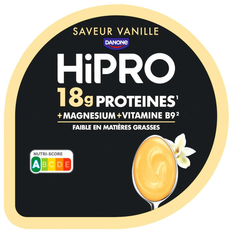 Danone Hipro Crème Dessert 18g Protéines Vanille 180g