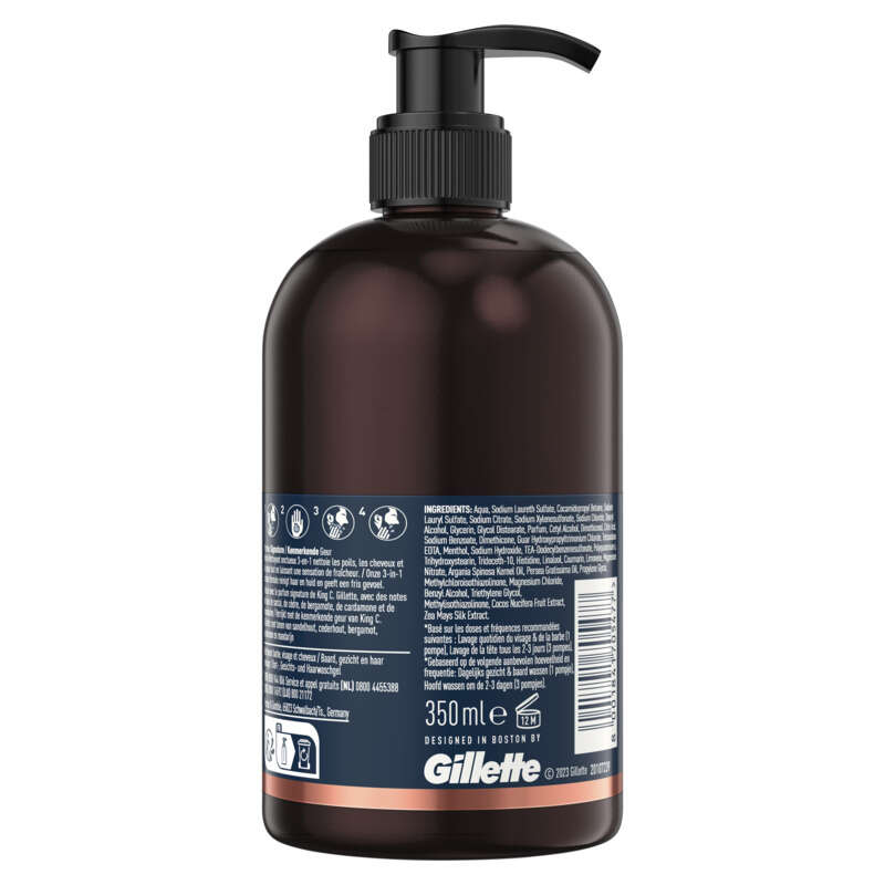 Kcg Nettoyant Pour Barbe Et Visage 350ml