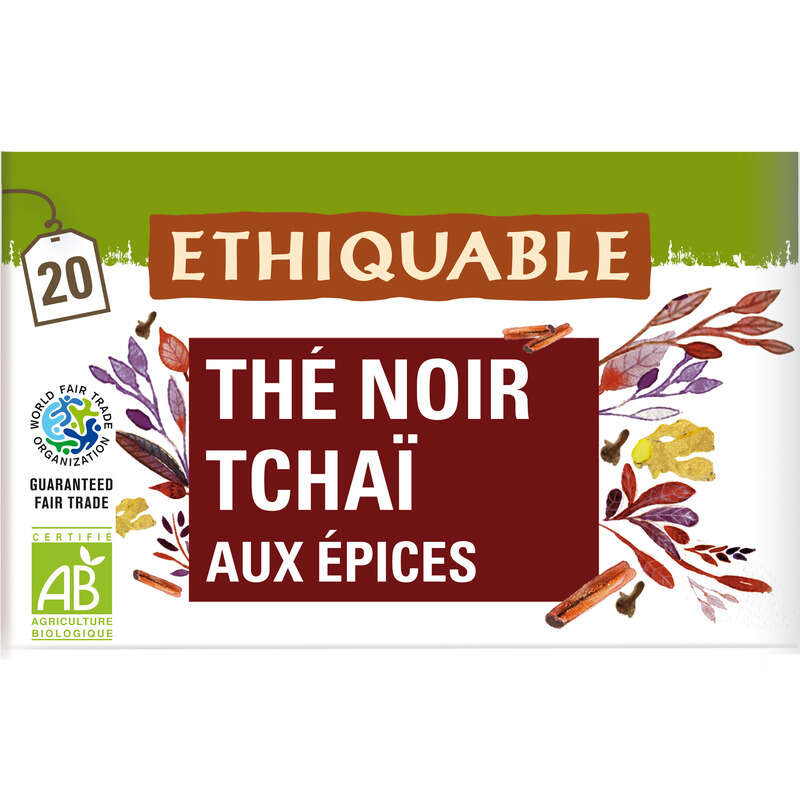 Ethiquable The Tchai Aux Epices Bio 36g