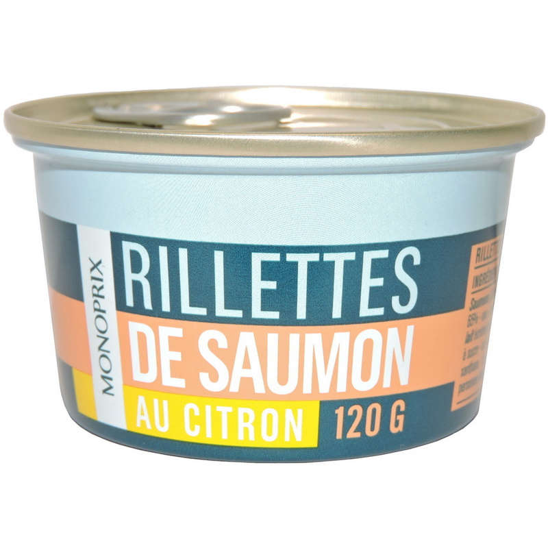 Monoprix Rillettes de Saumon au Citron 120g