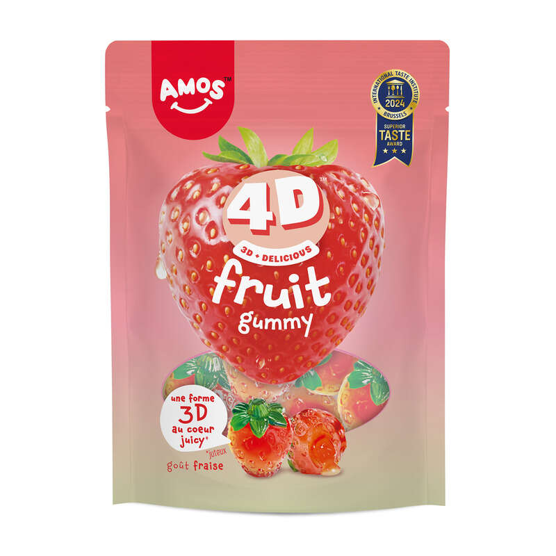 Amos Fruits fraise 120g