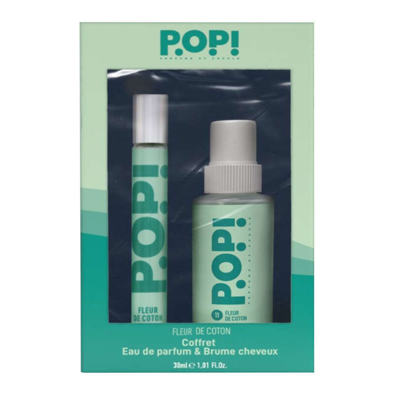100Bon Coffret Parfum 30ml + Brume Cheveux 100ml Fleur de Coton