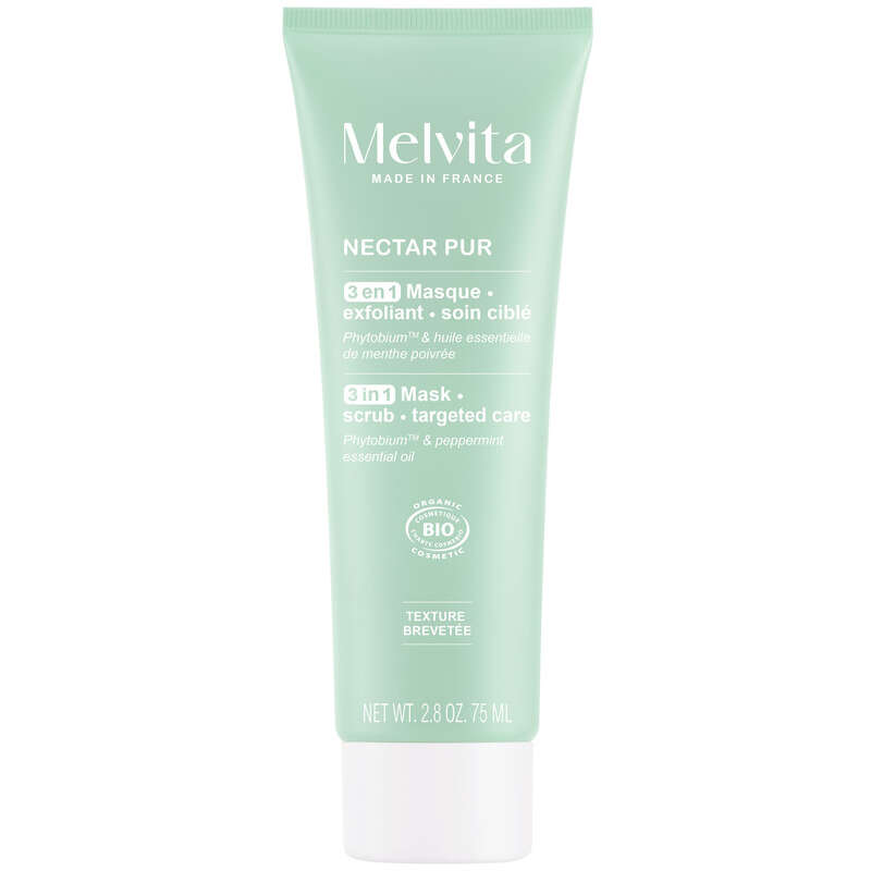 Melvita Nectar Pur masque 3 en 1 purifiant bio 75ml