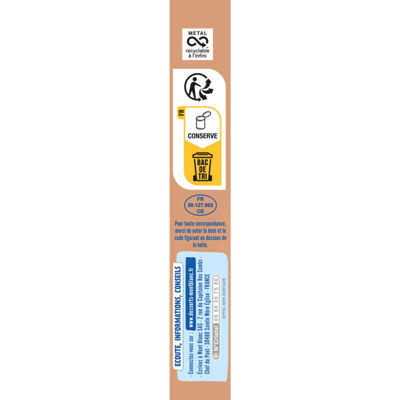 Mont Blanc Crème Dessert Praliné 570g