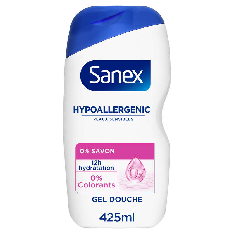 Sanex Gel Douche Derma Care Hypoallergénique 425ml