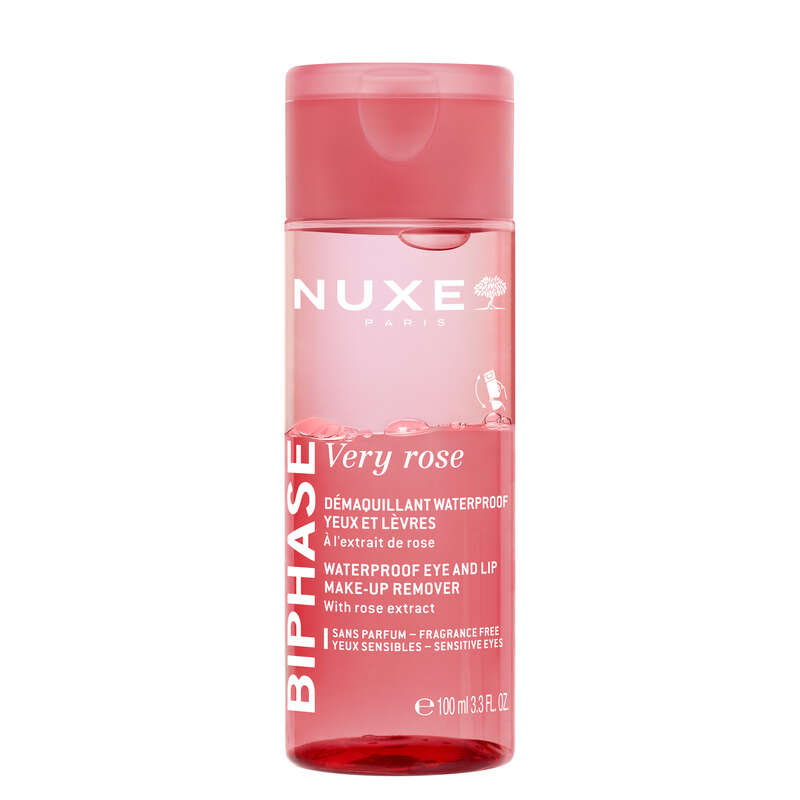 Nuxe Very rose Démaquillant waterproof biphase yeux et lèvres 100ml