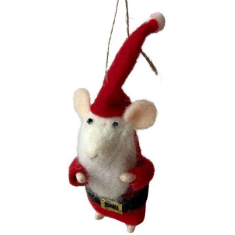 Monoprix Ornement souris Père-Noël