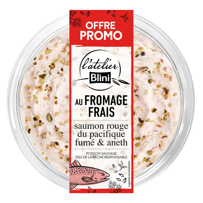 Atelier Blini Au Fromage Frais Saumon 165g Offre promo