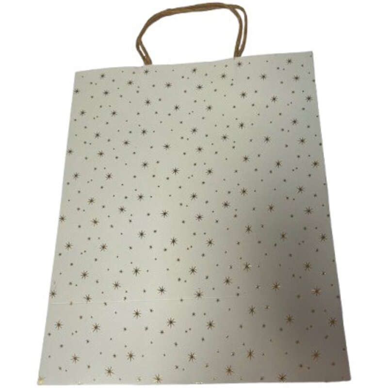 Monoprix Sac cadeau étoiles taille L