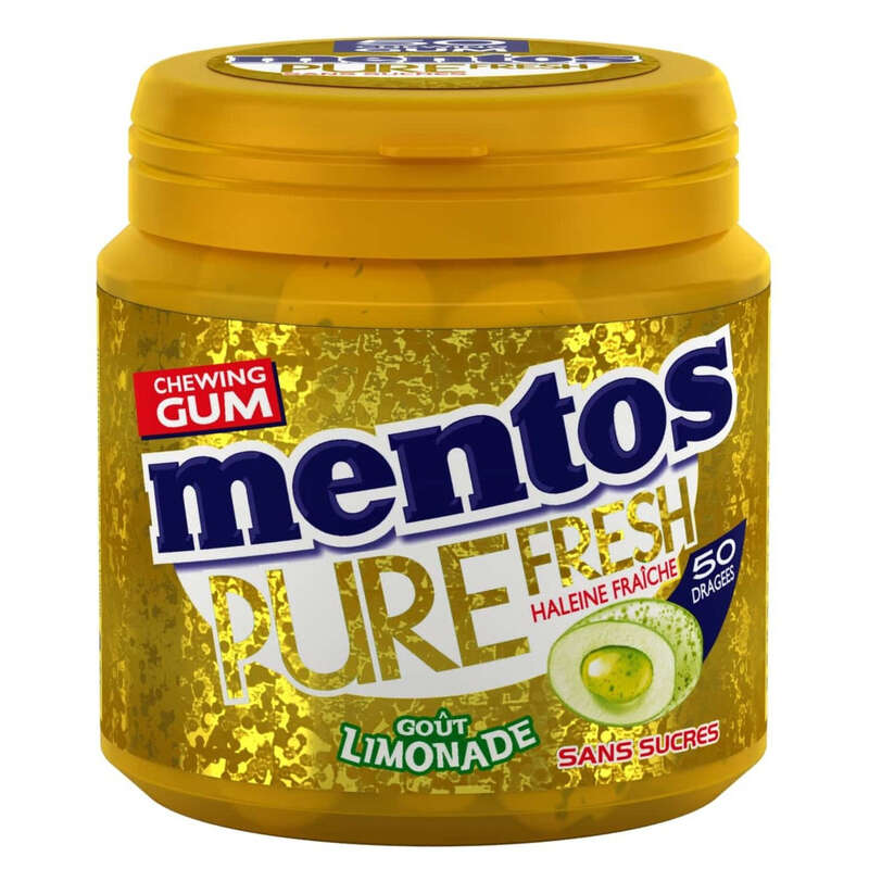 Mentos Gum Pure Fresh Goût Lemonade 100g