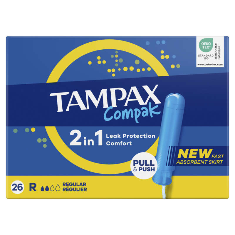 Tampax Compak Régulier Tampons Avec Applicateur x26